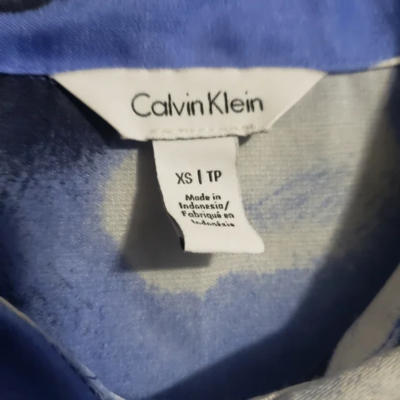 Calvin Klein Sheer relaxed Utility shirt size XS - Picture 7 of 8